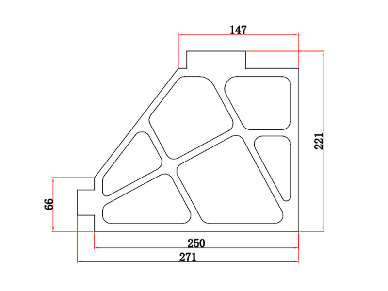 萬瓦及地軌激光切割機專用航空鋁橫梁